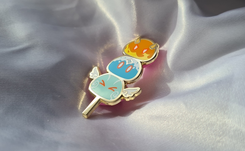 Dango Pin Dango Slime Pin - Genshin Impact Hard Enamel Pin Badge - Etsy