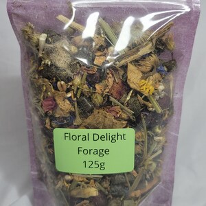 Floral Delight Forage Herbs 180g Hamster Guinea Pig Rabbit Chinchilla ...