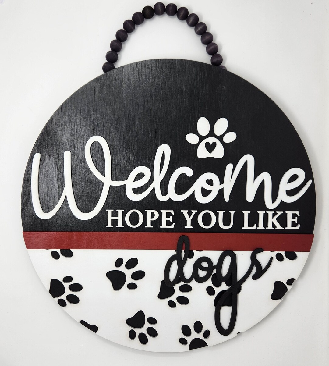 Hope You Like Dogs Front Door Sign Etsy