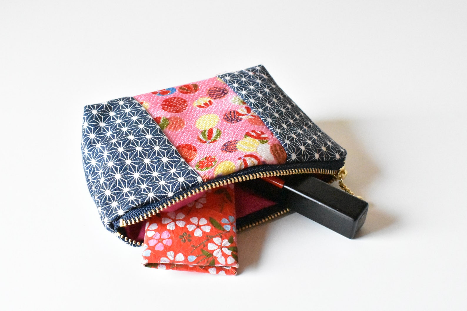 Handmade Japanese credit card holder Japanese wallet small Etsy