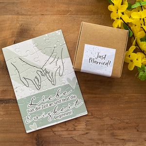 Puzzle zur Hochzeit "Just Married"