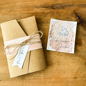 Carpeta de tarjetas rompecabezas "Amor"