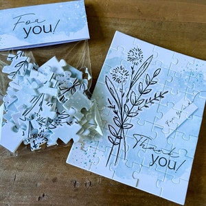 Puzzle-Karte "Thank You"