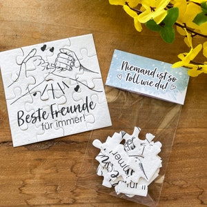 Wachsende Puzzle-Karte "Best Friends" zum Einpflanzen