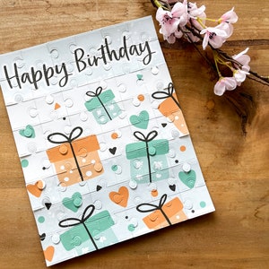 Puzzle groß "Happy Birthday" zum Geburtstag