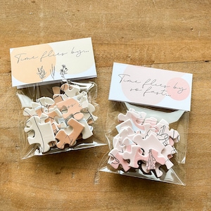 Mini Puzzle-Karten im Set "Missing you"