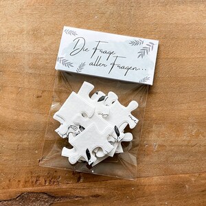 Wachsende Puzzle-Karte "Trauzeugin" zum Einpflanzen