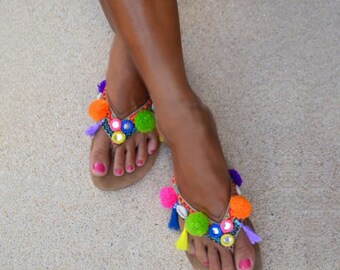 tassel sandals uk