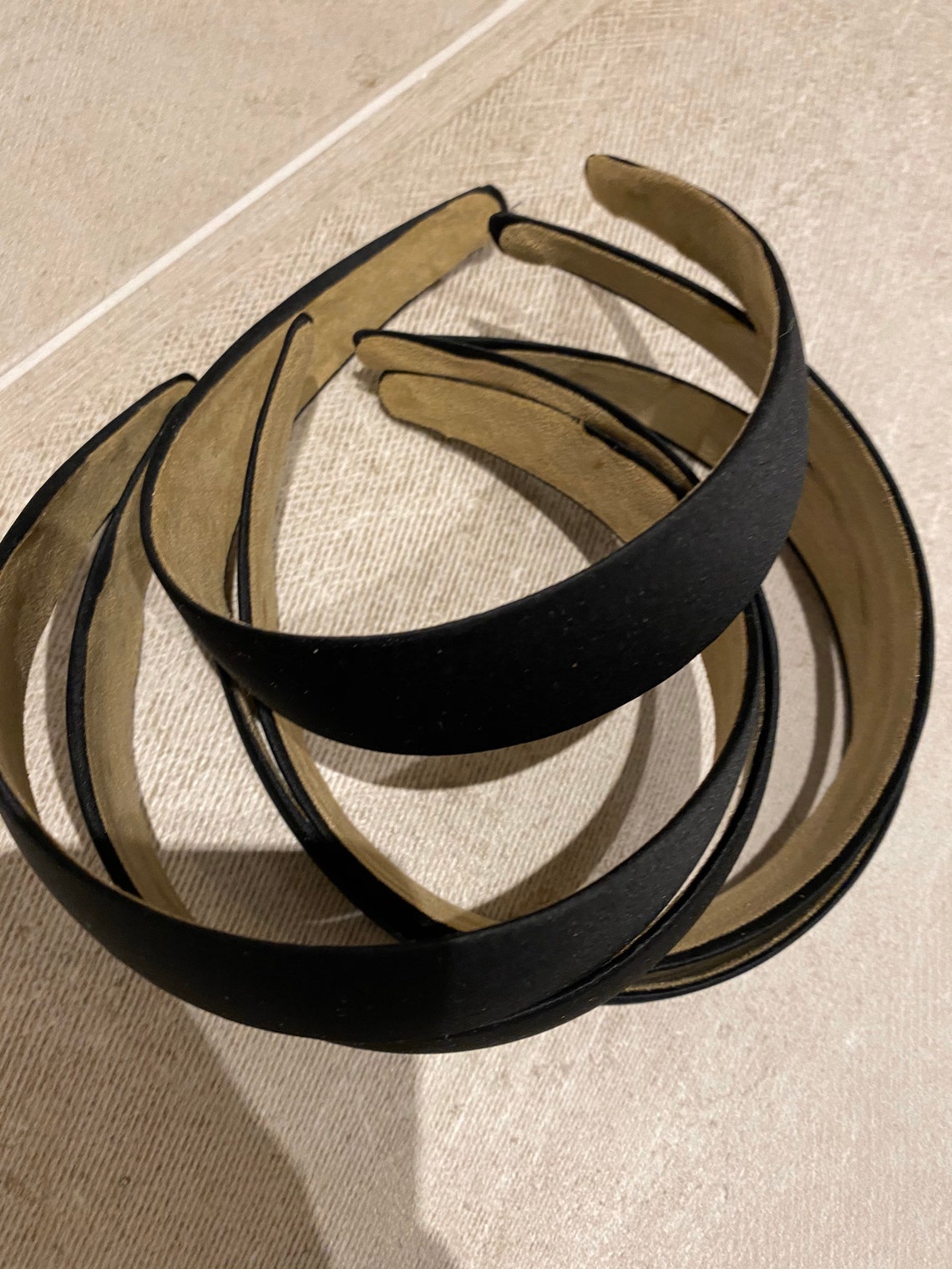 Lot of 5 plain black wide headbands black head band jewellery Etsy