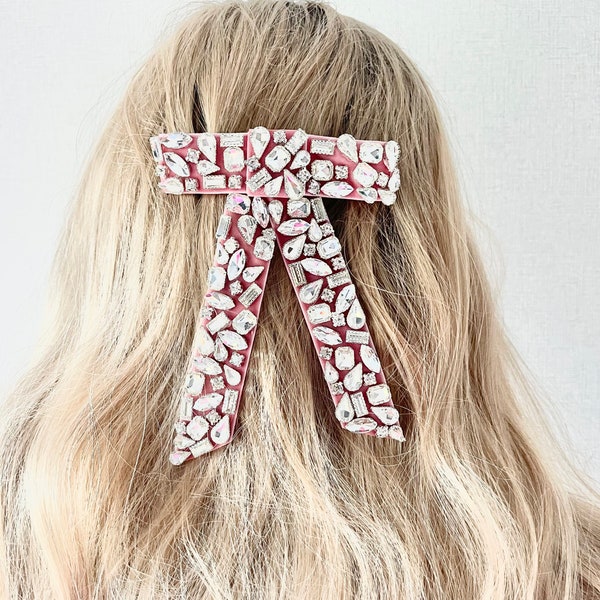 Blush Pink Bow for Hair Etsy