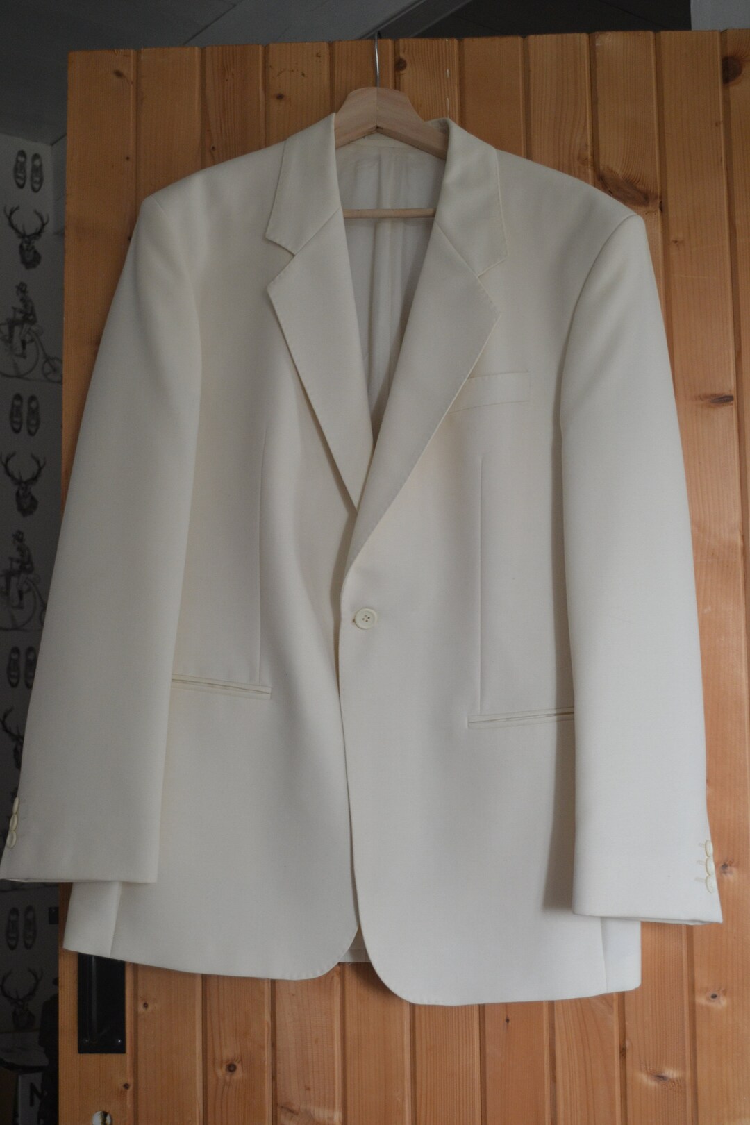 Men's Cream Dinner Jacket Etsy