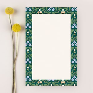 Notepad, Tear off Notepad, Floral Notepad, Small Notepad, Illustrated Notepad, Watercolor Notepad, Office Gift, Mothers Day Gift