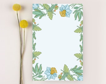 Notepad, Tear off Notepad, Floral Notepad, Notepad Cute, Office Gifts,  Illustrated Notepad, Gift for Coworker, Stocking Stuffers, Small