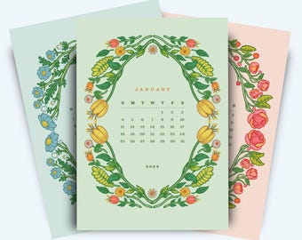 REFILL CARDS for 2026 Botanical Desk Calendar (**Wooden Stand NOT included) 5x7” Calendar Cards, 2026 Calendar, Small Calendar, 5x7 Calendar