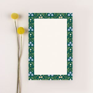 Notepad, Tear off Notepad, Floral Notepad, Small Notepad, Illustrated Notepad, Watercolor Notepad, Office Gift, Mothers Day Gift image 1