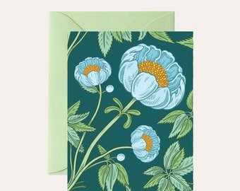 Floral Notecard, Blank Notecard, Note Card Set, Blank Greeting Card, Flowers Note Card, Botanical Note Cards, Everyday Cards, Cute Card