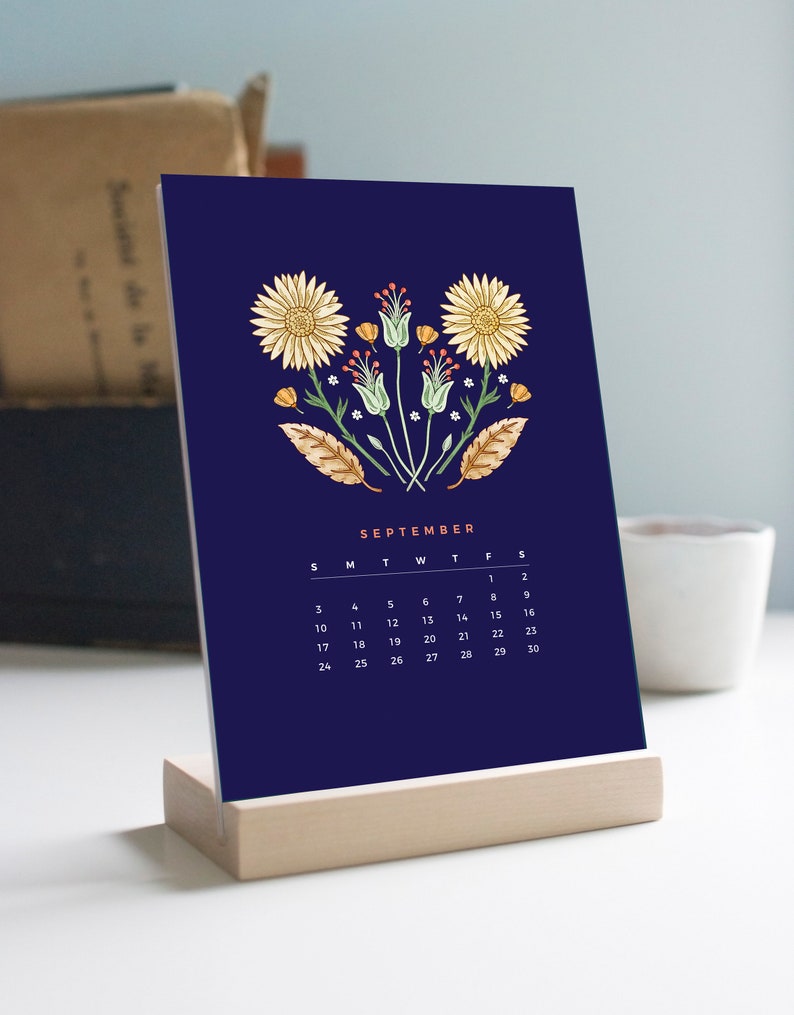 Calendrier de bureau 2023 Calendrier 2023 Calendrier de - Etsy France