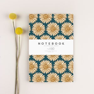 Set of 2 Notebooks, Choose Your Notebook, Back To School Notebook, Birthday Gift, Blank Journal, Floral Notebook, BLANK Notebook, Office Blue Sunny