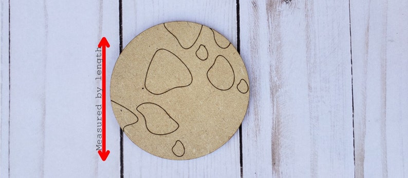 Unfinished Wood Cutout Shapes Multiple Sizes Available Moon Wood Shape Cutout Space Craft DIY Paint kit #2236
