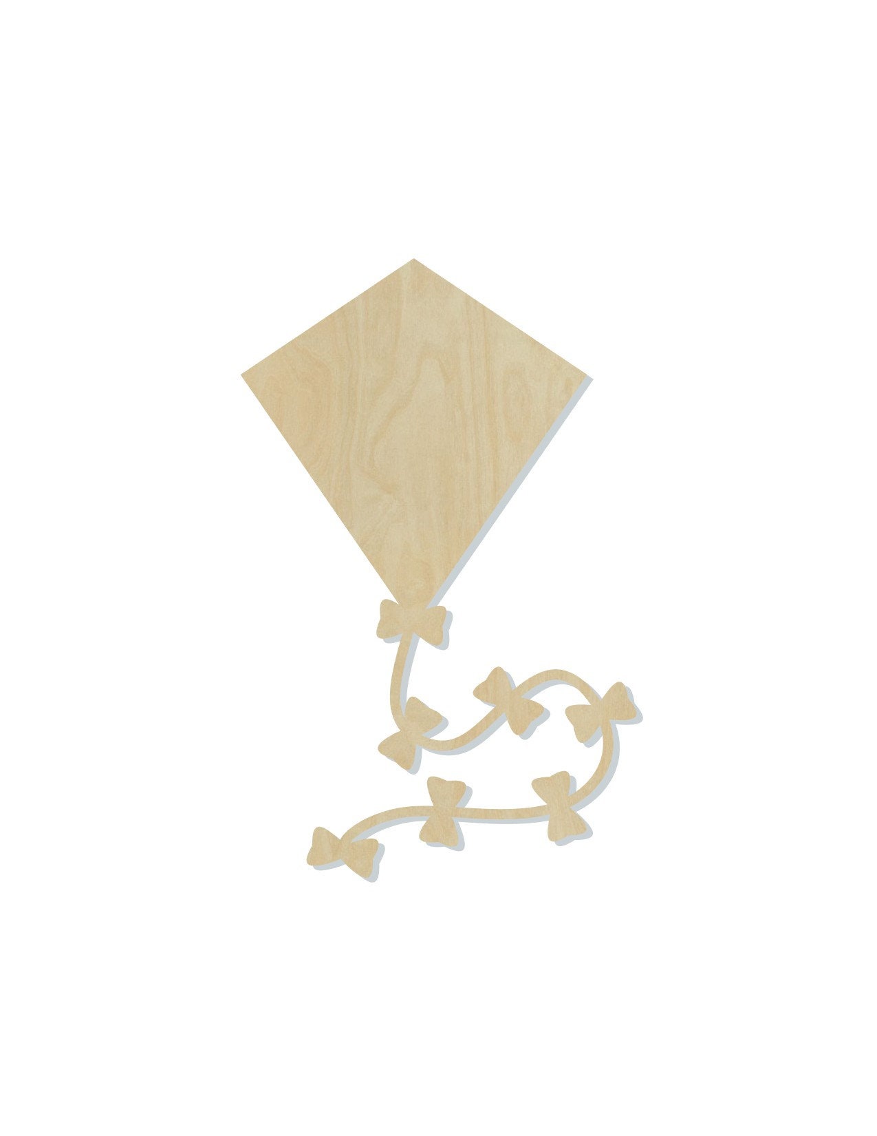 Kite wood cutout wood shapes DIY paint kit 1653 Multiple Etsy