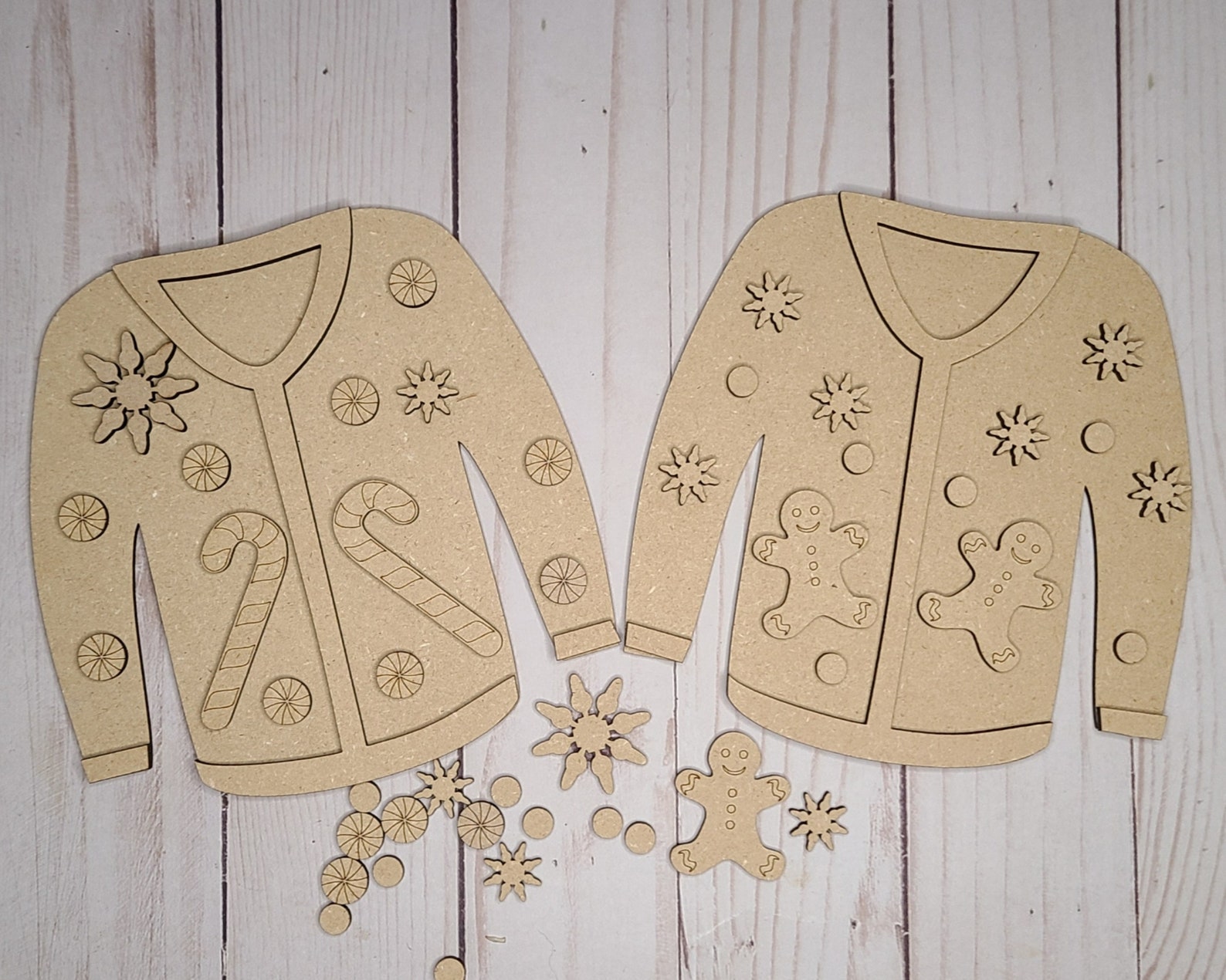 Ugly Sweater 2 Christmas Craft Kit Decor Kit DIY Paint kit Etsy