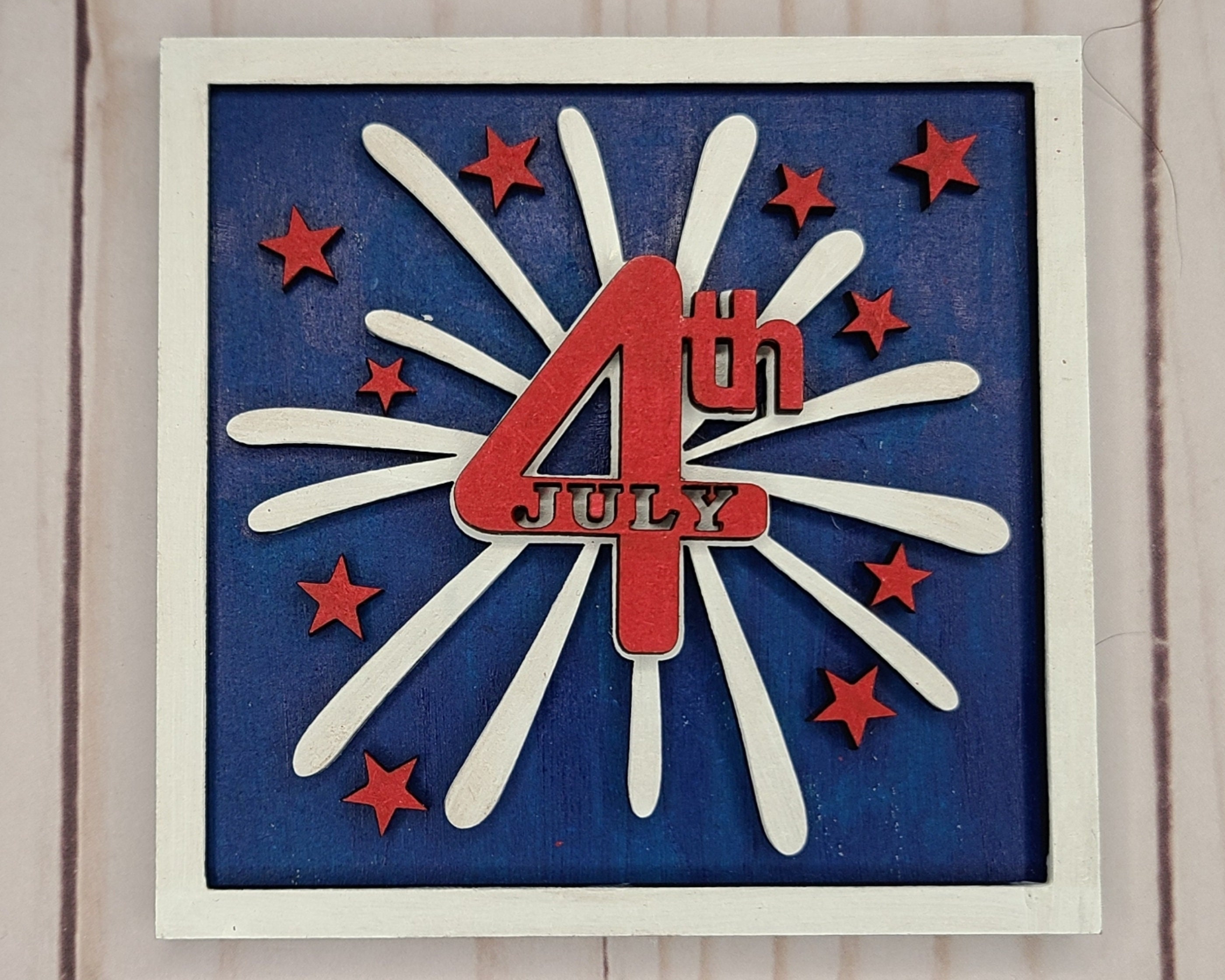 4th of July Fireworks Craft Kit Paint Kit Party Paint Kit Etsy