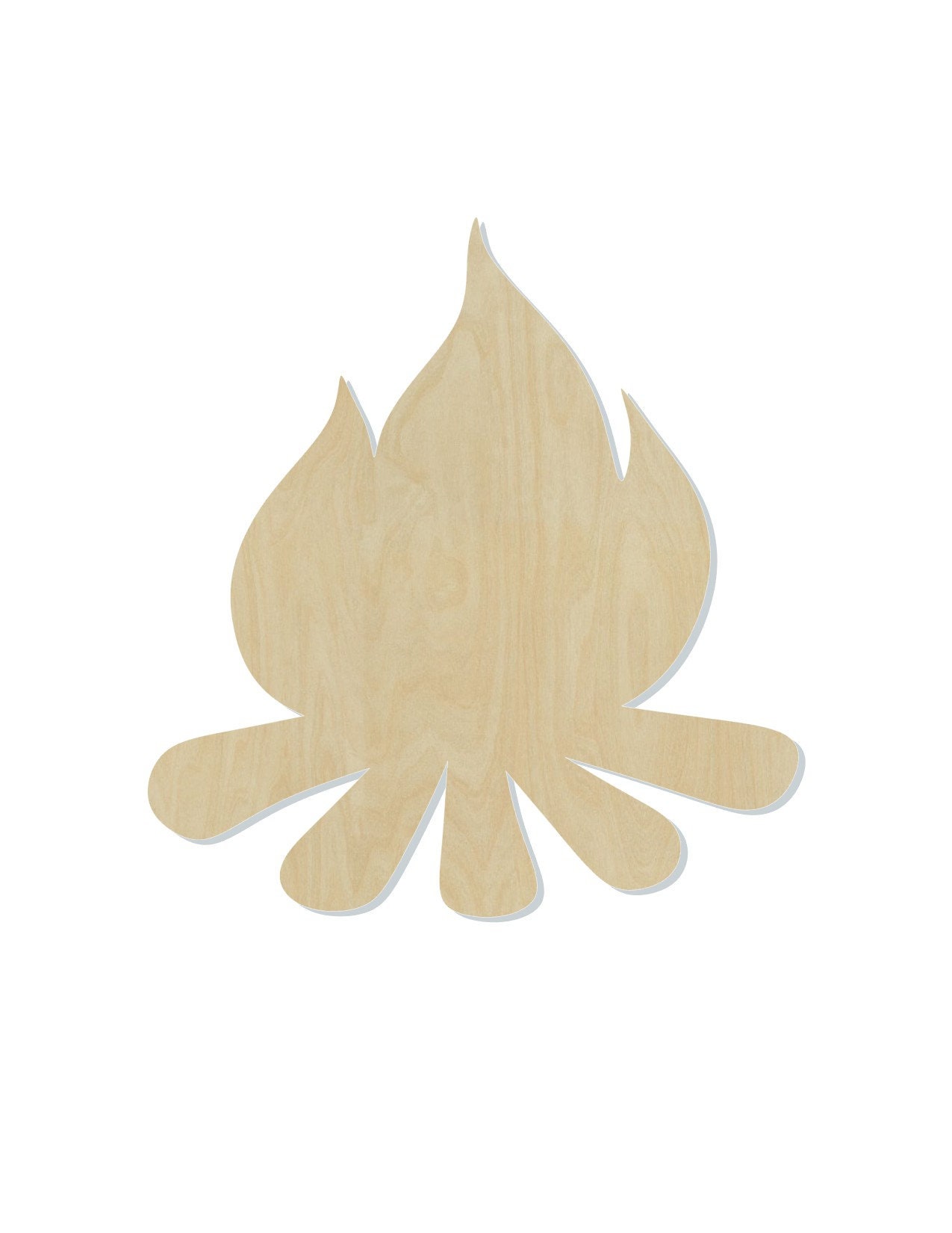 Campfire wood cutouts blank camping fires boy scouts 1250 | Etsy