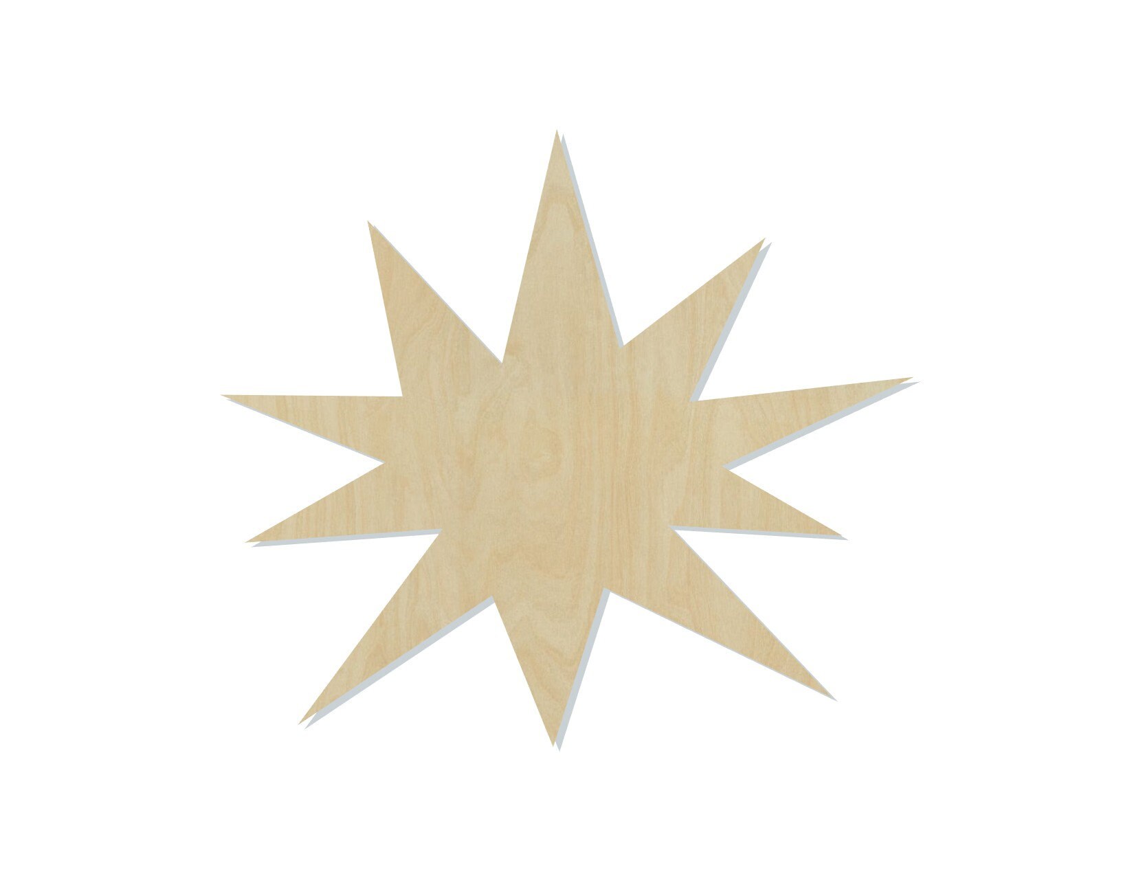 Starburst wood shape wood cutouts DIY Paint kit 2054 | Etsy