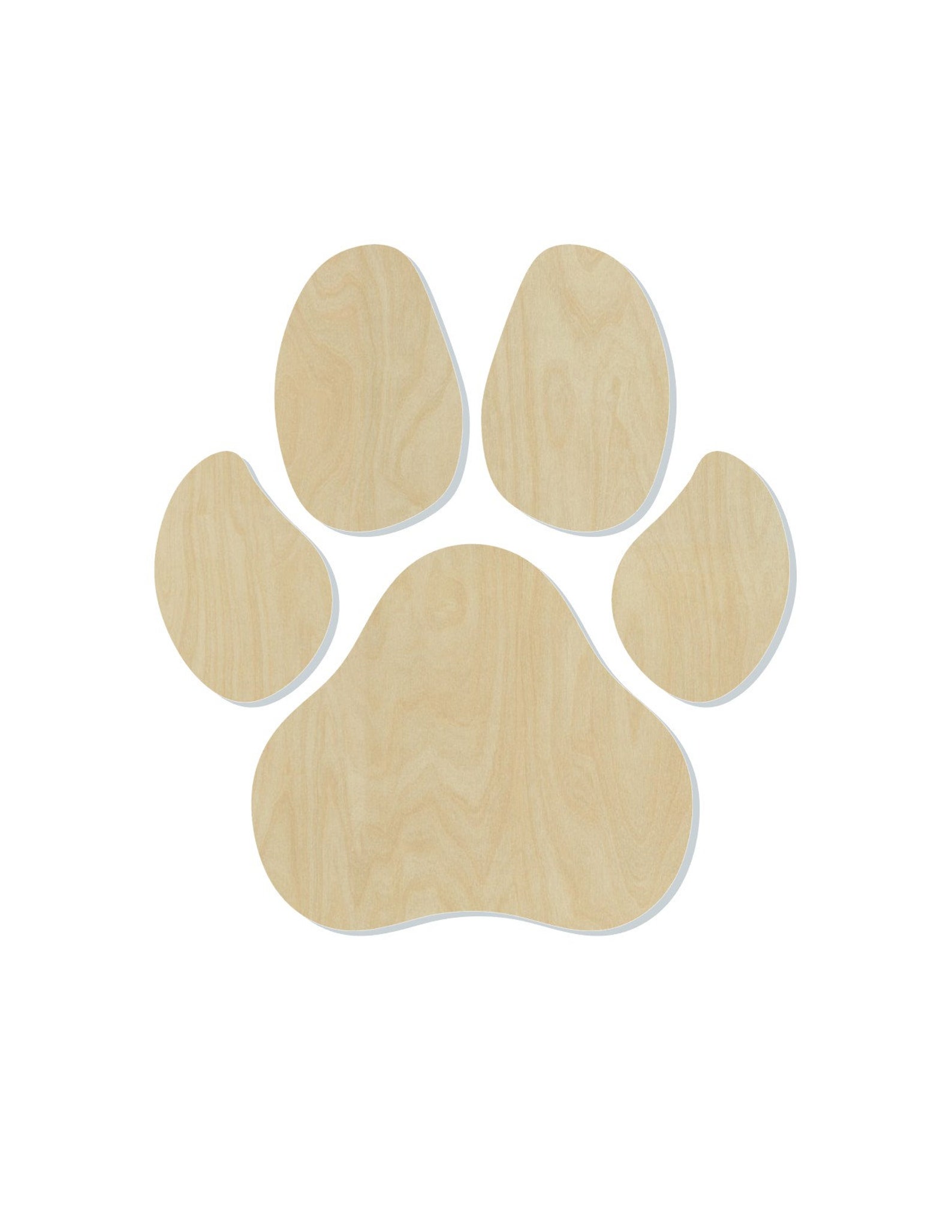 Dog Paw Print wood blank cutouts Puppy Mans best friend animal Etsy