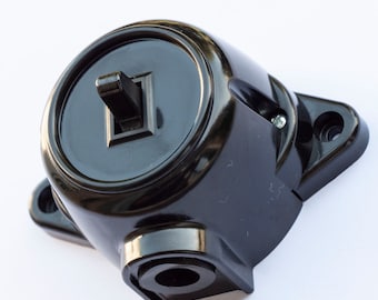 Retro Old Wall Switch AC 250V Bakelite Look