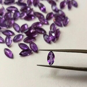 Marquise shape amethyst lot, top quality faceted marquise, 7x3.50 to 4x2mm loose marquise lot, amethyst marquise shape, amethyst for jewelry