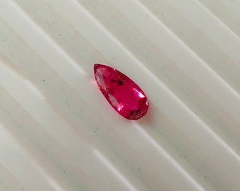 Taglio a pera tormalina rosa 10x5mm, forma a pera tormalina sfaccettata, taglio a pera di pietre preziose, pera rosa tormalina, taglio a pera per gioielli, regalo per lei