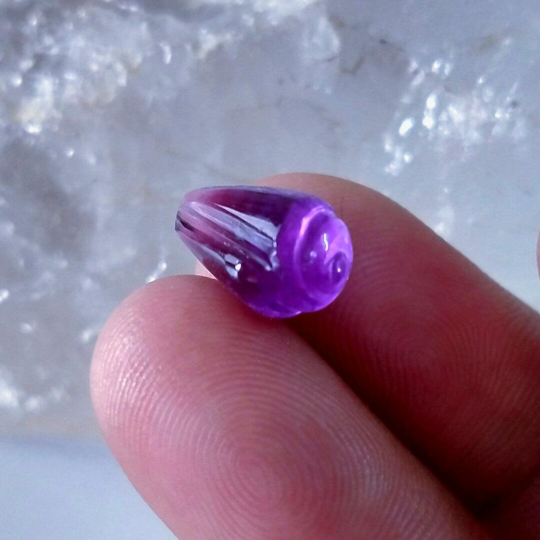 Amethyst Conch Shell Carved Stone, 10 Cts Loose Conch Shell, Gemstone ...