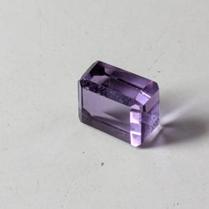 Amatista brasileña cuboide, amatista de alta calidad, piedra preciosa cuboide, amatista rectangular lisa, colgante de amatista, regalo para papá