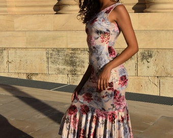 Fuchsia Floral - Tango Dress