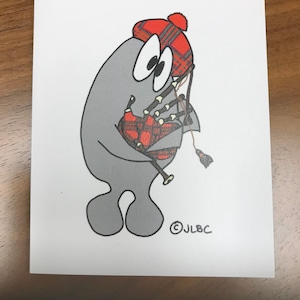 RVA Sharks - Tarjeta de Navidad - Shark Jugando Bagpipes