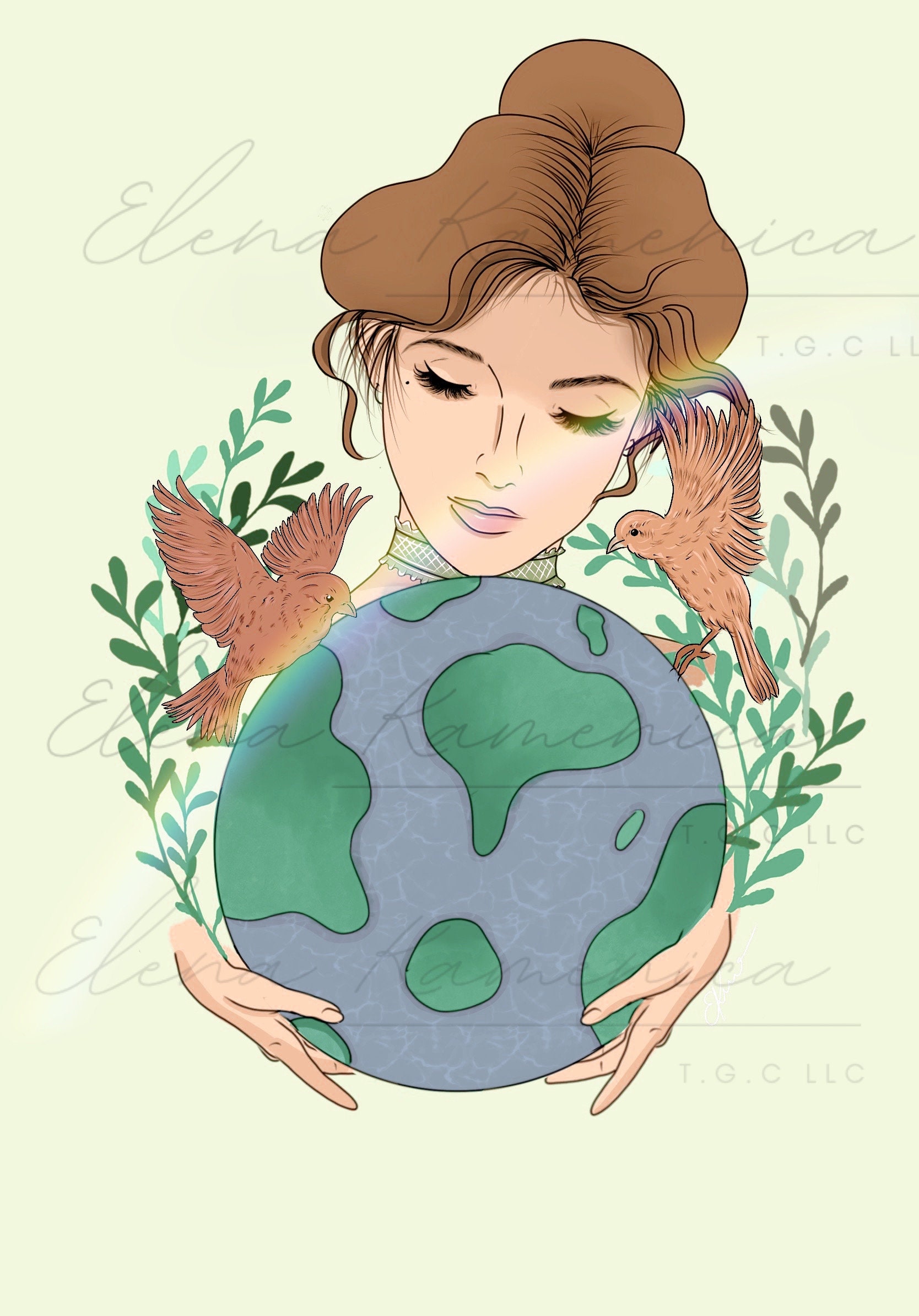 Free Vector | Hand-drawn mother earth day celebration concept