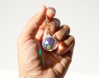 Crystal Pendulum ORACLE - Divinatory Arts - Intuition Pendulum - Spiritual Pendulum - Dowsing - Pendulum with round crystal ball