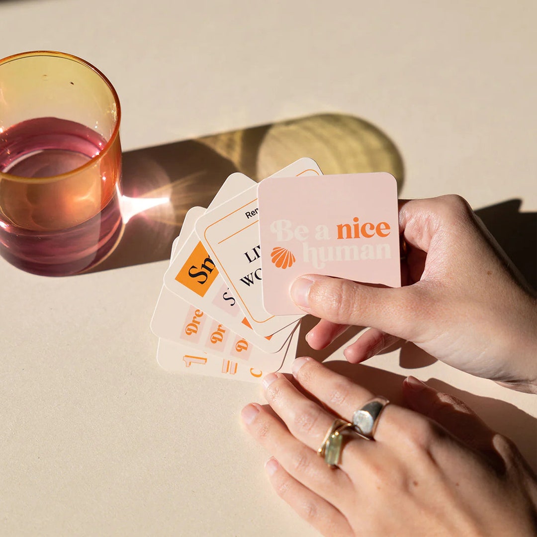 Set of 7 Small Inspirational Cards for Vision Board, Motivational Card