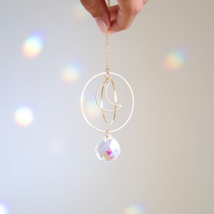 Suncatcher STELLAR - Magical Decoration - Crystal Hanging - Spiritual Decoration - Light Catcher - Made in France