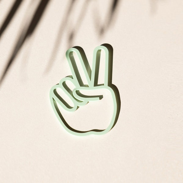 Decoration murale PEACE OUT vert, objet lifestyle surf, deco beach style, plage l Rayonne®