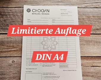 CHOGAN order pads, DIN A4, 25 sheets, color, invoice pad, order pad, order slips. Also suitable for small businesses.