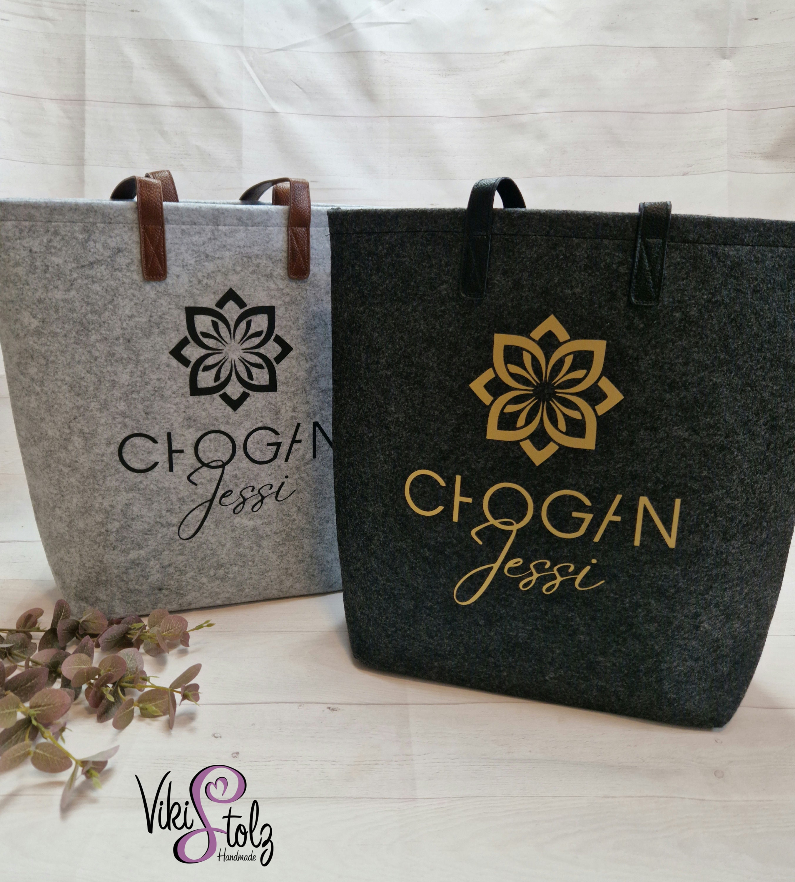Filztasche Mit Grußkarte – 22 X 26 Cm, Weihnachtsgeschenkverpackung Aus Polyester