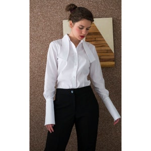 White formal shirt womens cheap