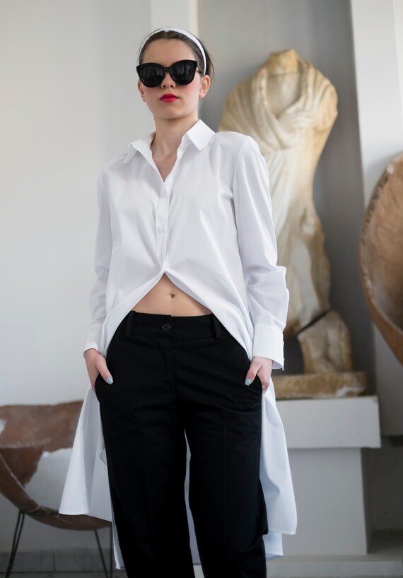 Camicia lunga deals bianca vestito
