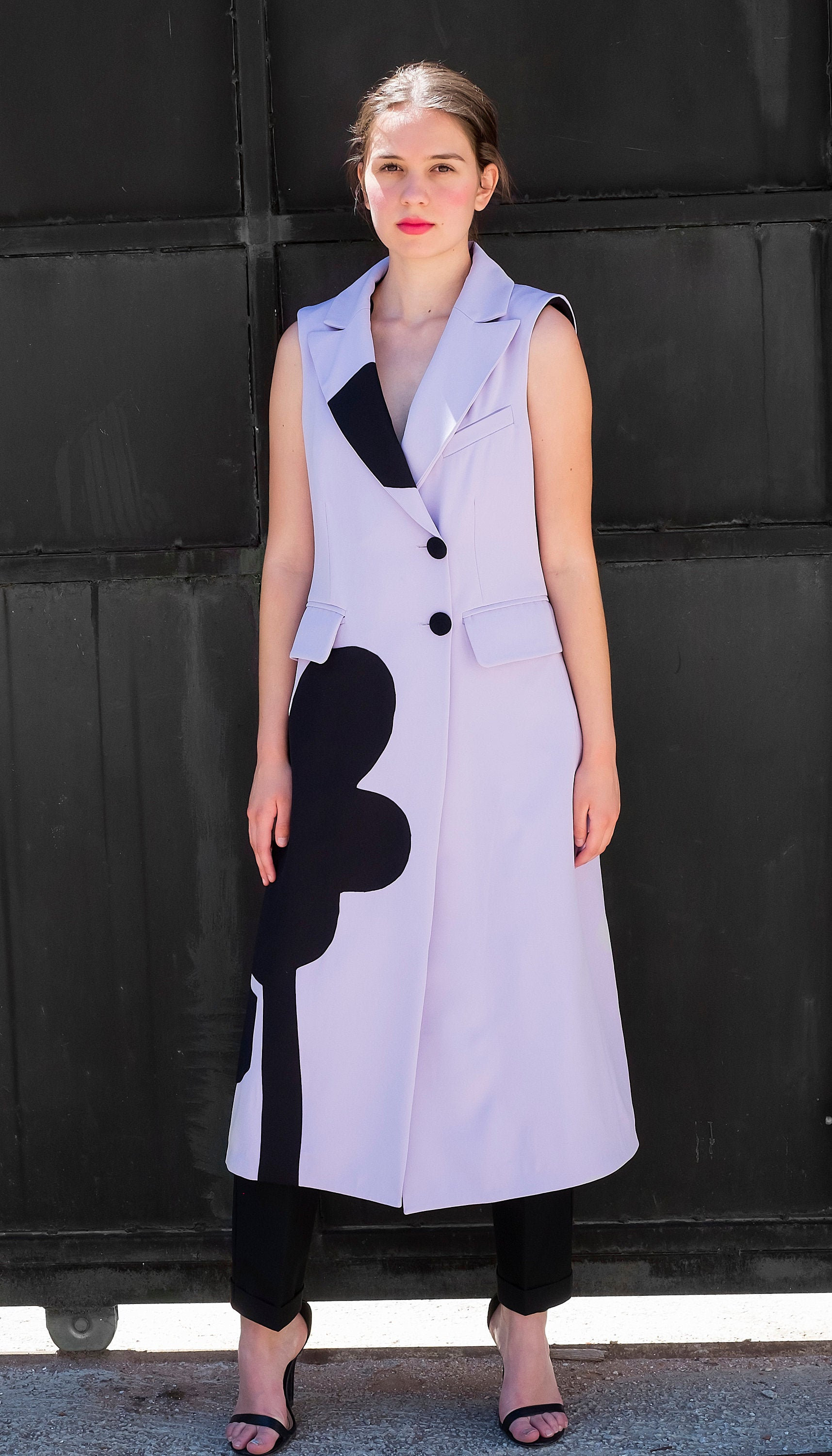 Vest Dress Midi Dress Women Long Vest Purple Dress Women Etsy