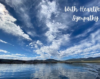 Customized Sympathy Card, plus we will Plant a Tree in a US National Forest honoring a loved one