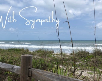 Customized Sympathy Card, plus we will Plant a Tree in a US National Forest honoring a loved one