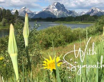 Customized Sympathy Card, plus we will Plant a Tree in a US National Forest honoring a loved one