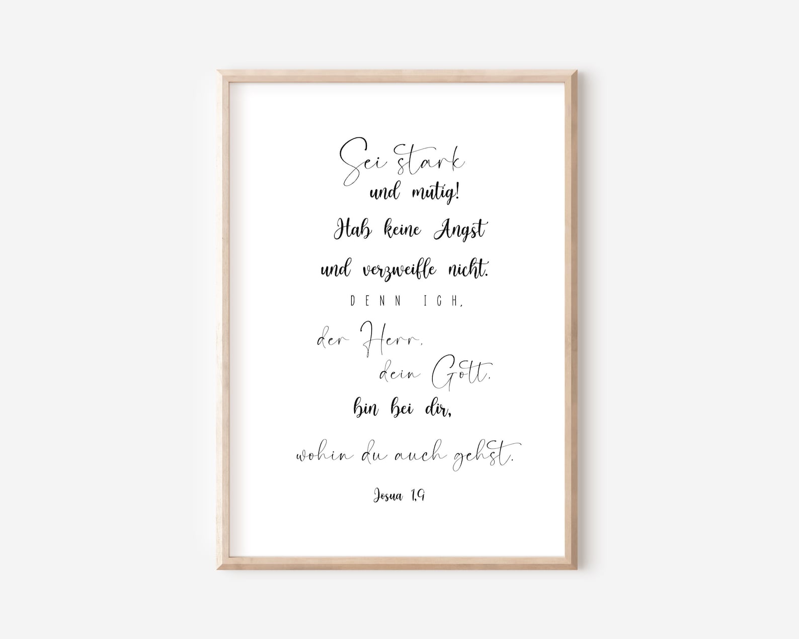 sei mutig und stark text